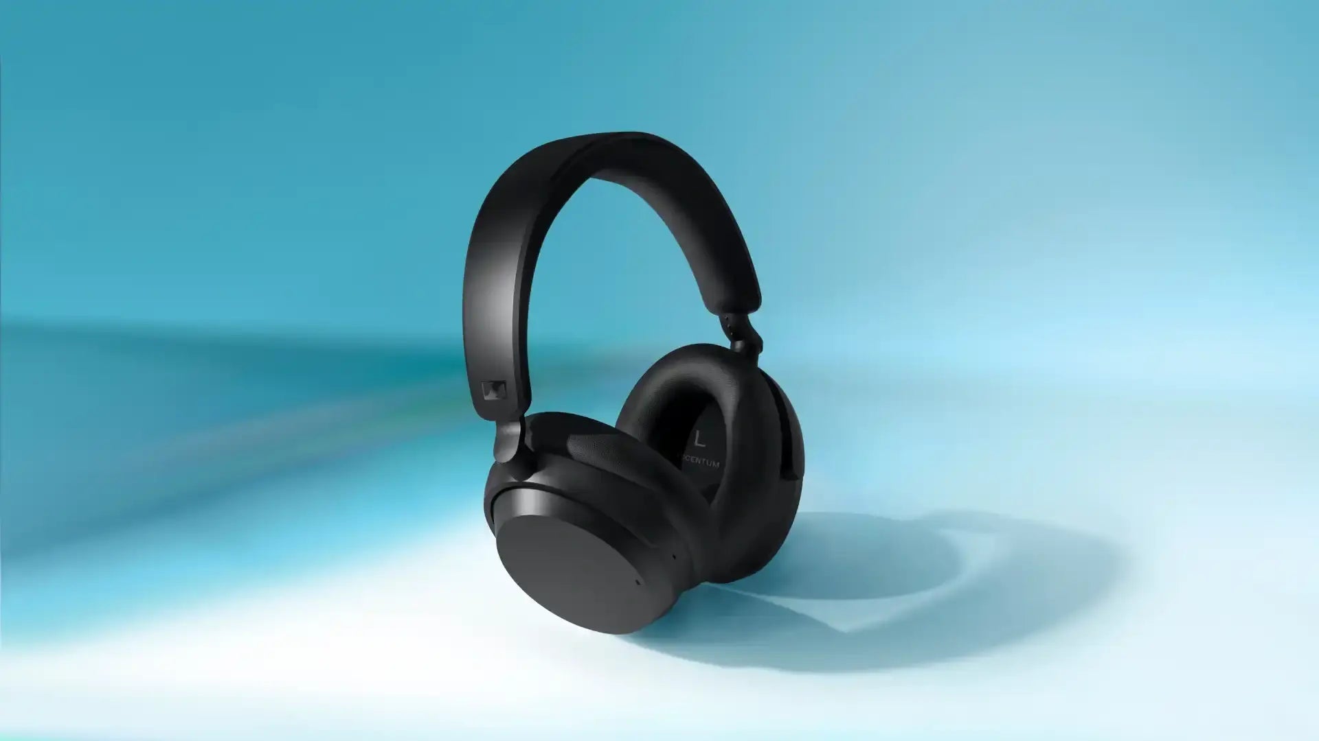 Black ACCENTUM Wireless Over Ear Headphones Desktop