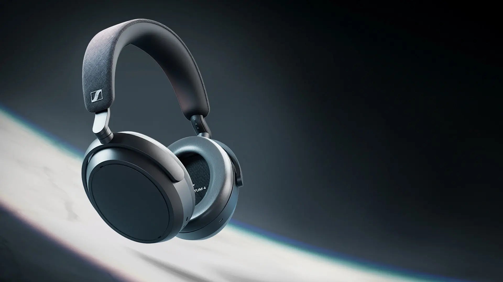 Black MOMENTUM 4 Wireless Over Ear Headphones Desktop