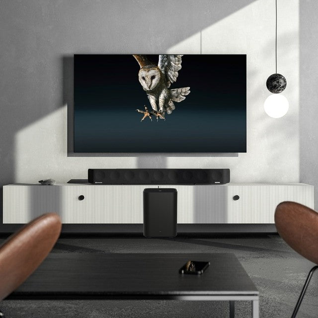 Black AMBEO Soundbar Max + AMBEO Sub Bundle Desktop