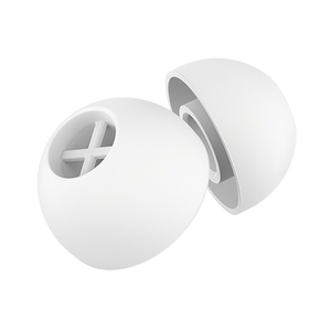 SILICONE EAR ADAPTER "M", WHITE, 5PAIR