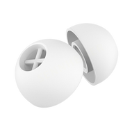 SILICONE EAR ADAPTER "M", WHITE, 5PAIR