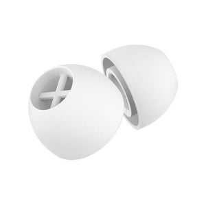 SILICONE EAR ADAPTER "S", WHITE, 5PAIR