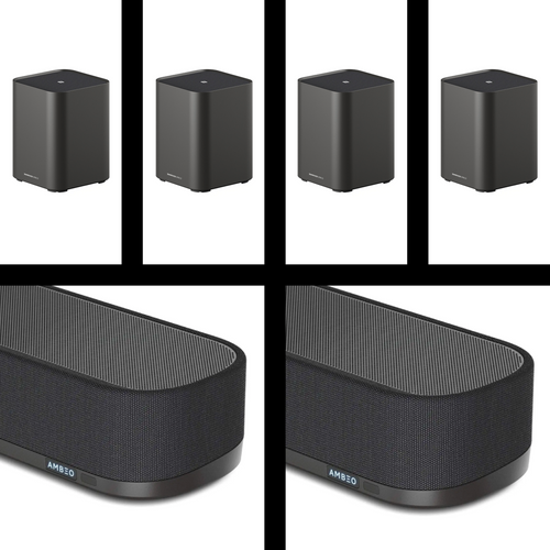 2 x AMBEO Soundbar Plus + 4 x AMBEO Sub Bundle